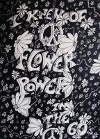 Posters By Steve - Flower Power - Ink Marker On Artist Paper